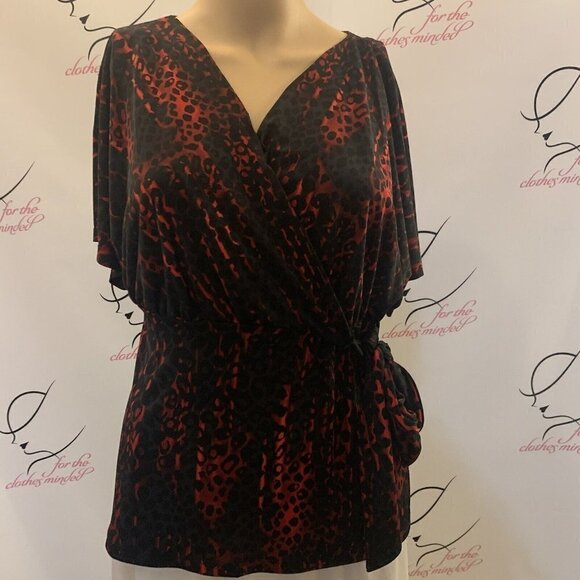 Jennifer Lopez. Size PS. V-Neck Side Tie. Stretch Crossover Top. B72. - Picture 1 of 7